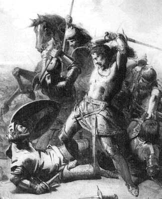 Graaf Willem IV sneuvelt tijdens de slag bij Warns in 1345